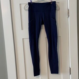 Lululemon Navy Blue Leggings with Pockets